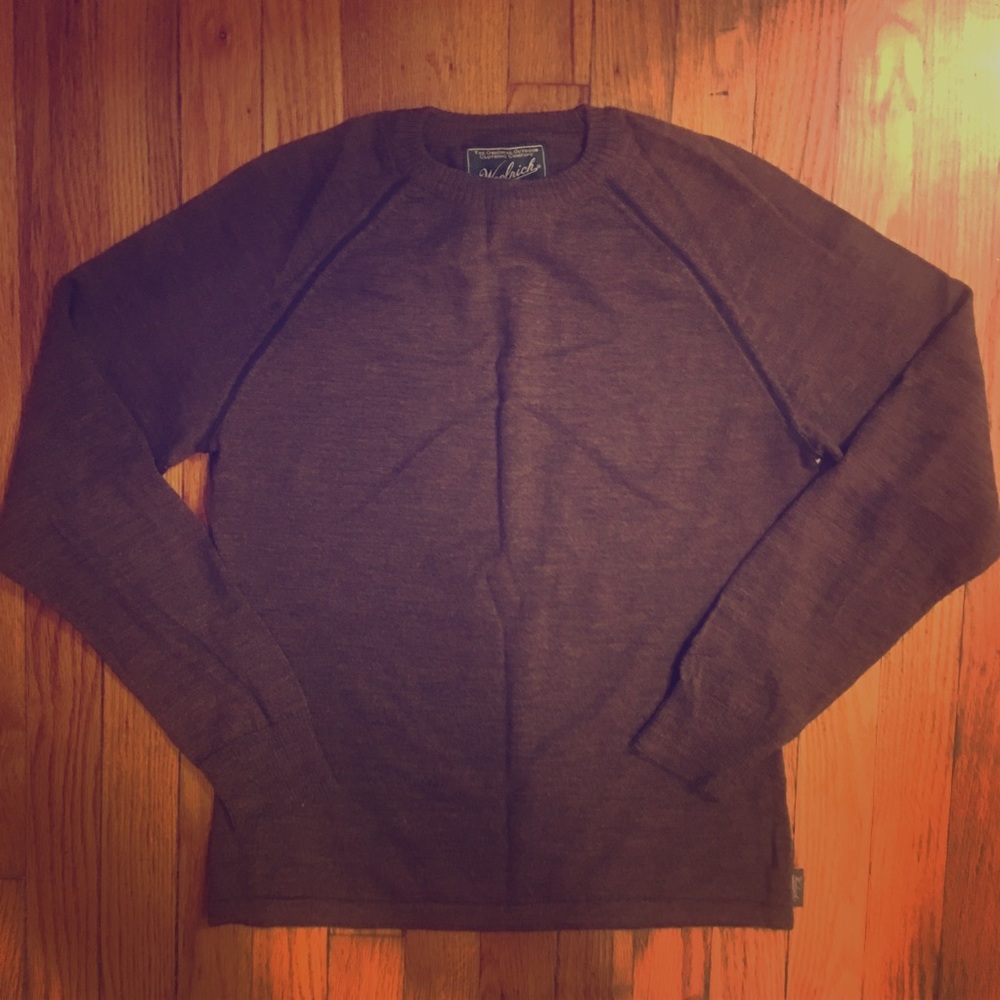 Woolrich Brown Lighweight Merino Wool Sweater- M